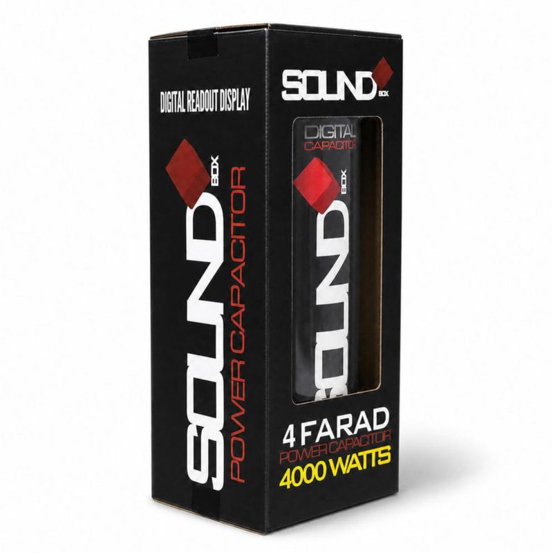 Capacitor SoundBox 4 Farad con pantalla digital