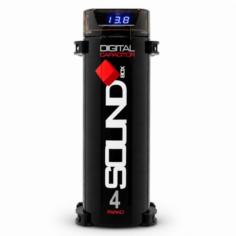 Capacitor SoundBox 4 Farad con pantalla digital
