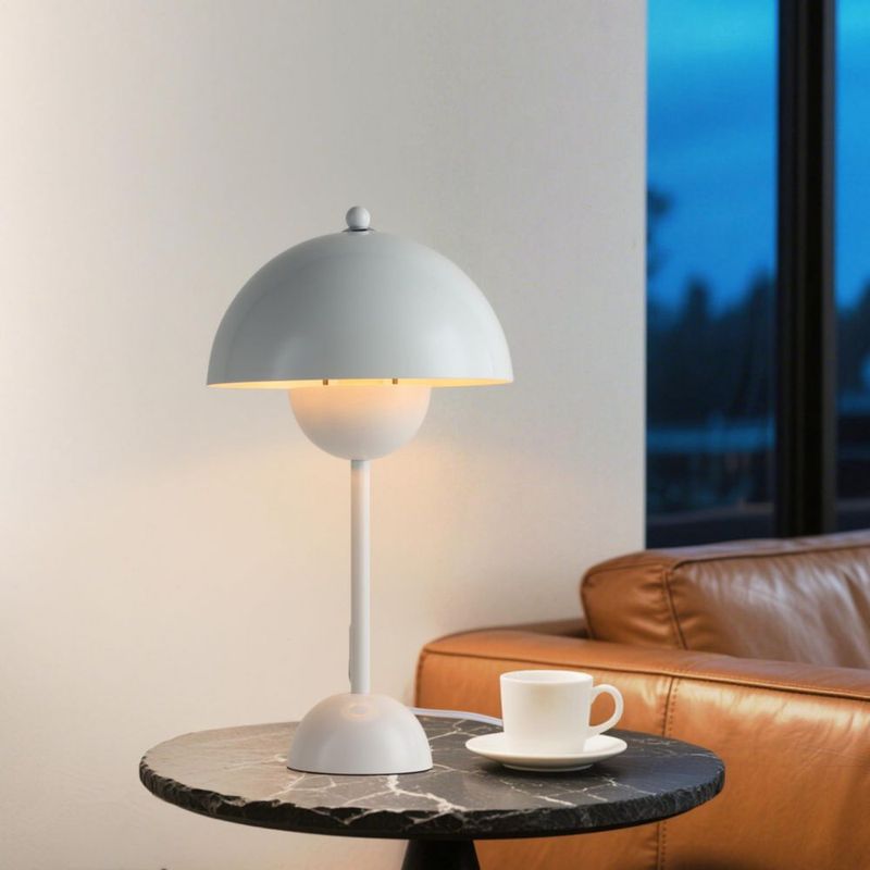 Lámpara de mesa COSYLUX 45 cm blanco brillante 110‑240 V
