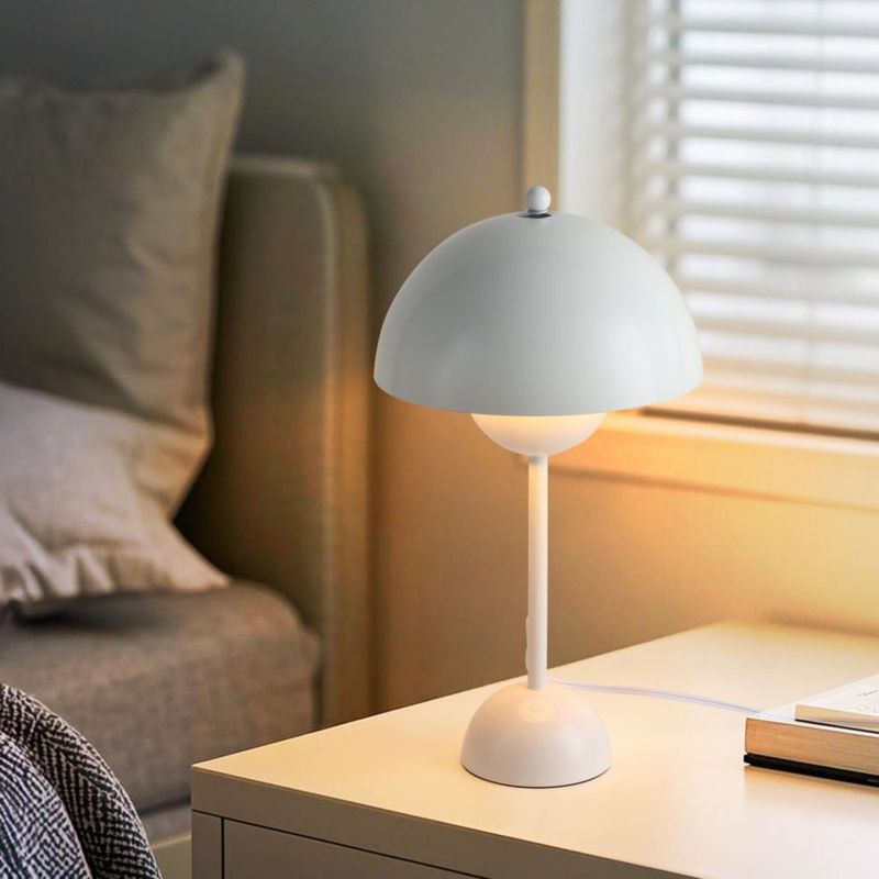 Lámpara de mesa COSYLUX 45 cm blanco brillante 110‑240 V