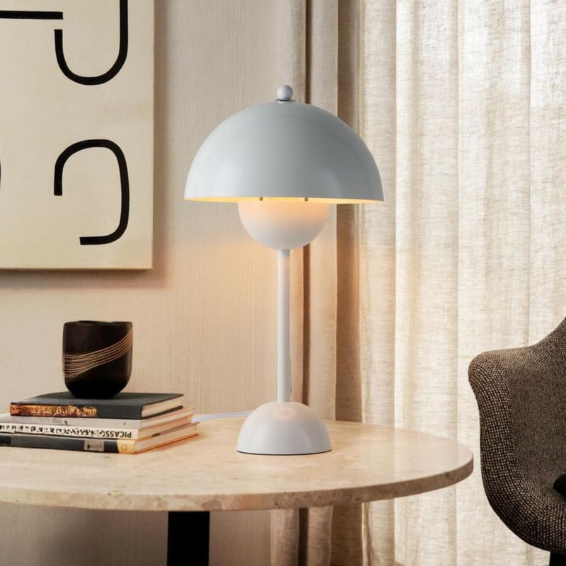 Lámpara de mesa COSYLUX 45 cm blanco brillante 110‑240 V