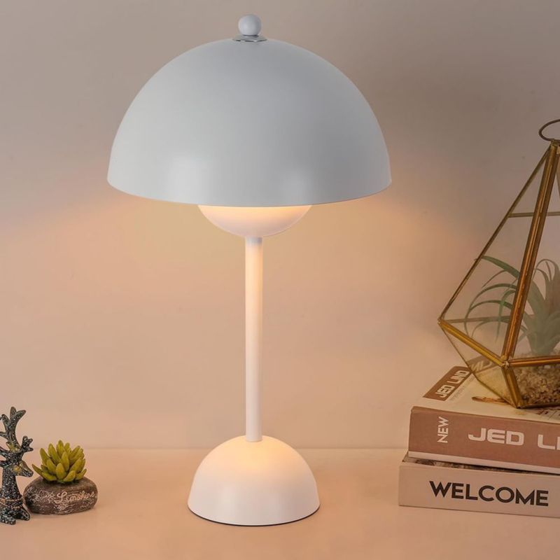 Lámpara de mesa COSYLUX 45 cm blanco brillante 110‑240 V