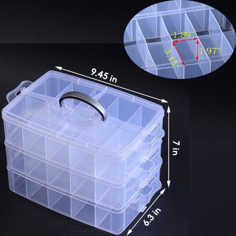 Dispensador de cinta HomDSim 24 × 18 × 16 cm 30 compartimentos transparente