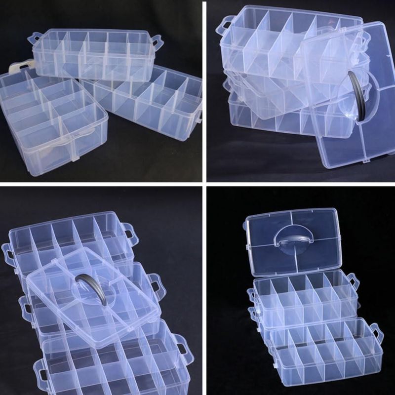 Dispensador de cinta HomDSim 24 × 18 × 16 cm 30 compartimentos transparente
