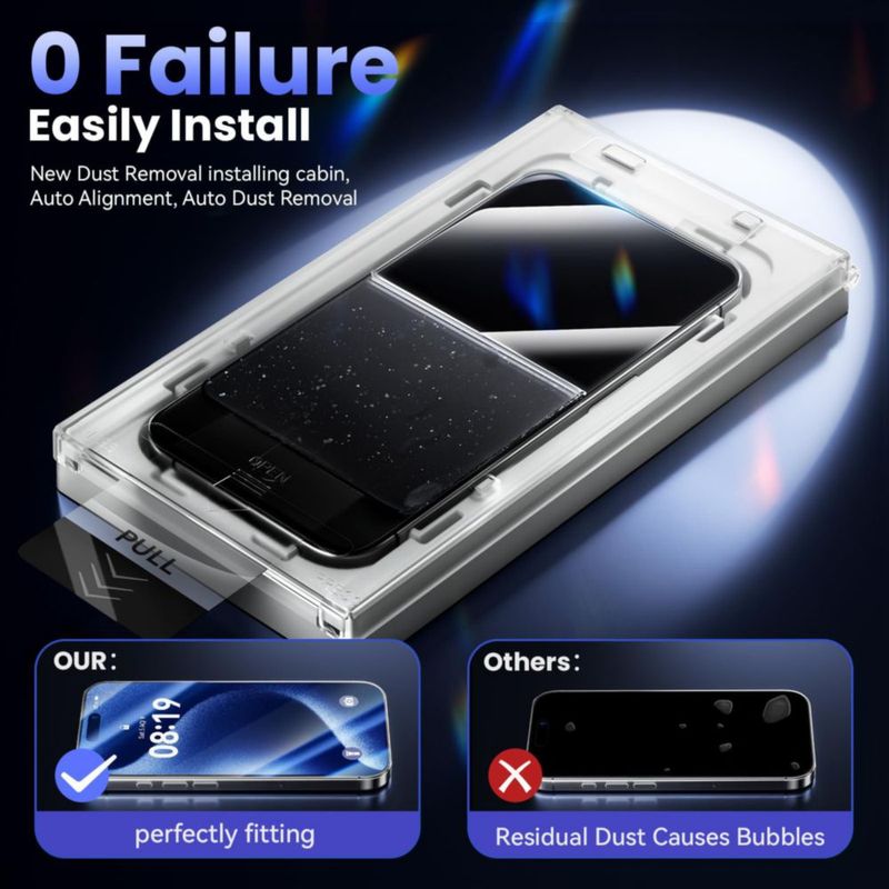 Protector de pantalla Sombbry para iPhone 15 Pro Max - Pack de 3