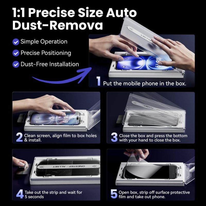 Protector de pantalla Sombbry para iPhone 15 Pro Max - Pack de 3
