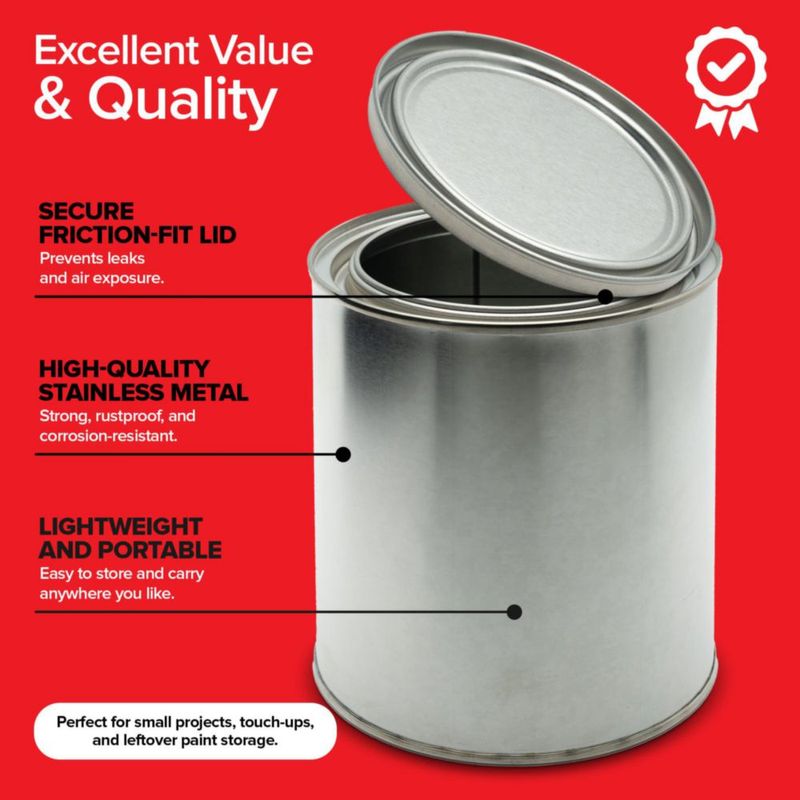 Lata de pintura Stock Your Home 950 ml paquete de 2 sin revestimiento metal