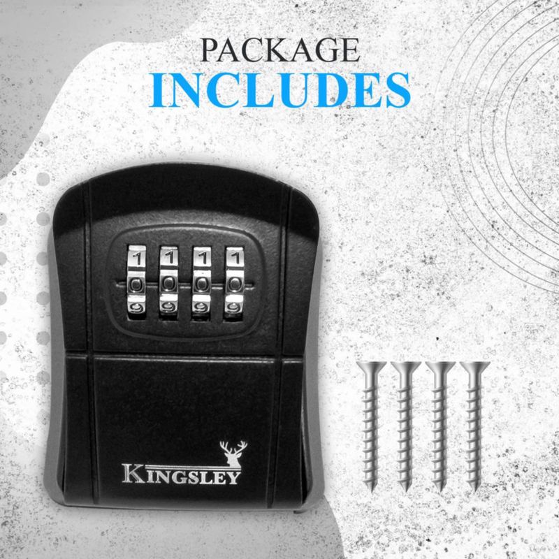 Caja de Seguridad para Llaves Kingsley QCH-807 Montada en la Pared