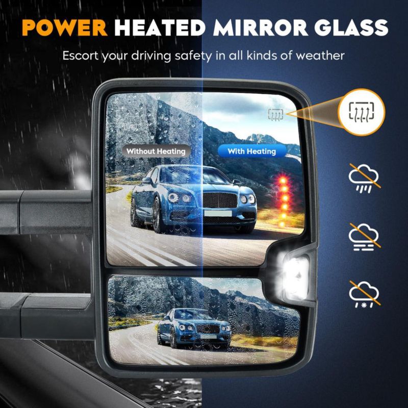 Espejo de remolque Aeagle para Chevrolet y GMC 2007‑2014 par con calefacción eléctrica
