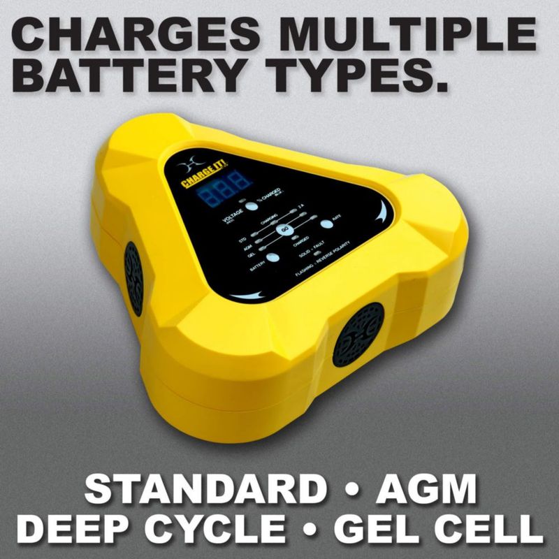 Cargador de Baterías Clore Automotive 12V 20A Inteligente Amarillo