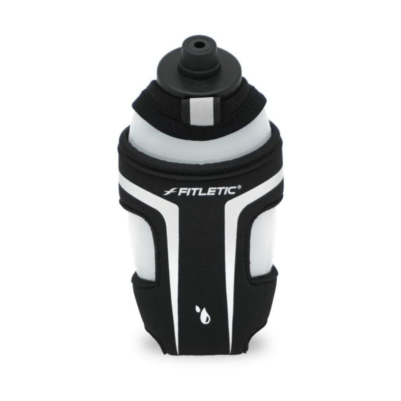 Fitletic HydraPocket Botella de mano negra 355 ml