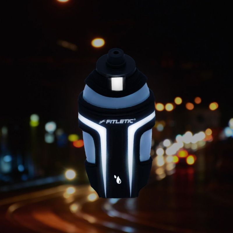 Fitletic HydraPocket Botella de mano negra 355 ml
