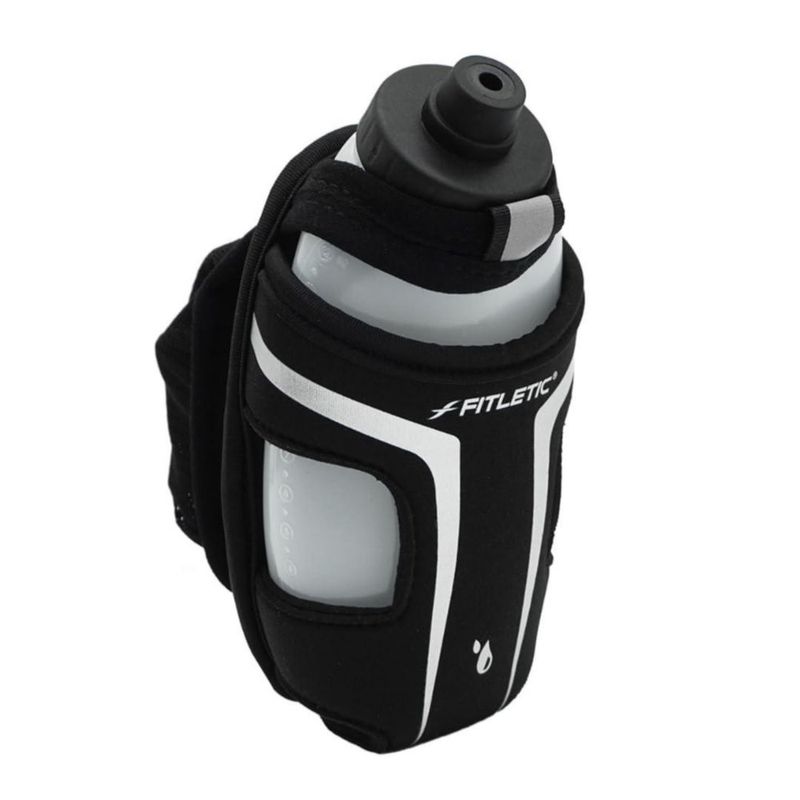 Fitletic HydraPocket Botella de mano negra 355 ml