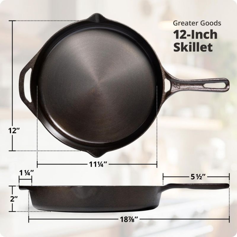 Sartén Greater Goods 30 cm superficie lisa tipo antiadherente