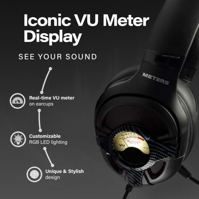 AURICULARES Meters Level-Up RGB 7.1 USB Carbon
