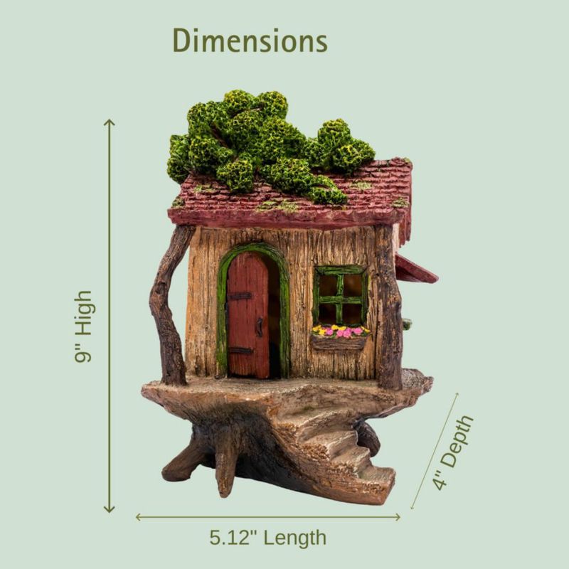 Escultura PRETMANNS Casa del árbol 23 cm para jardín exterior