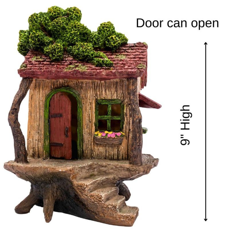Escultura PRETMANNS Casa del árbol 23 cm para jardín exterior