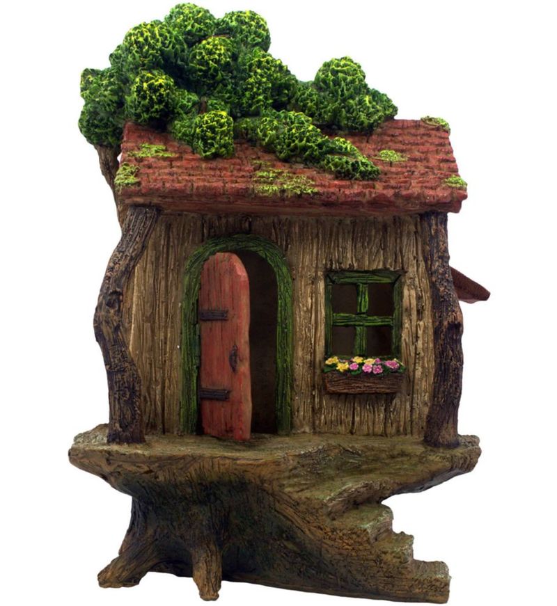 Escultura PRETMANNS Casa del árbol 23 cm para jardín exterior