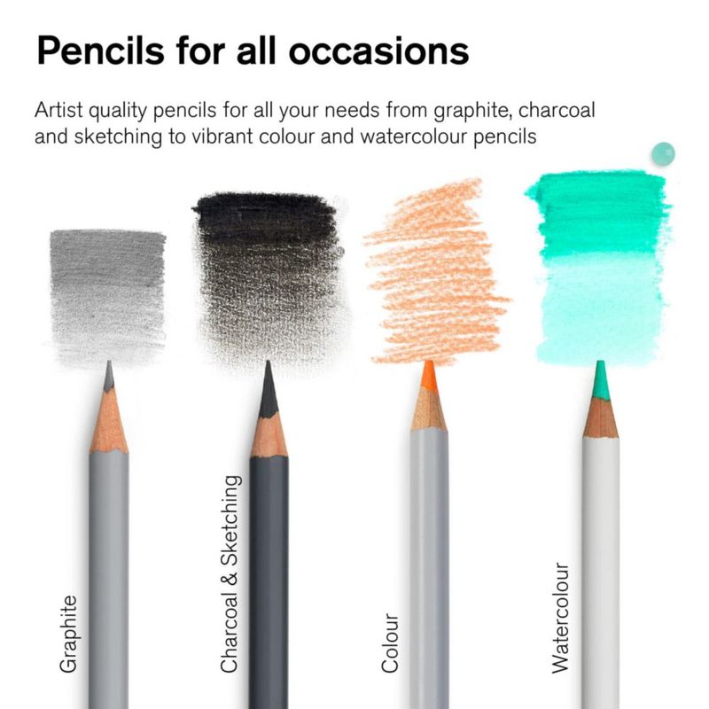 Lápices de carbón Winsor & Newton 6 unidades Studio