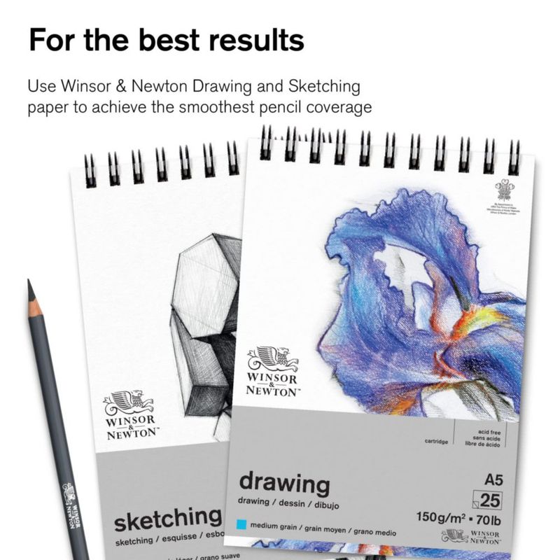Lápices de carbón Winsor & Newton 6 unidades Studio
