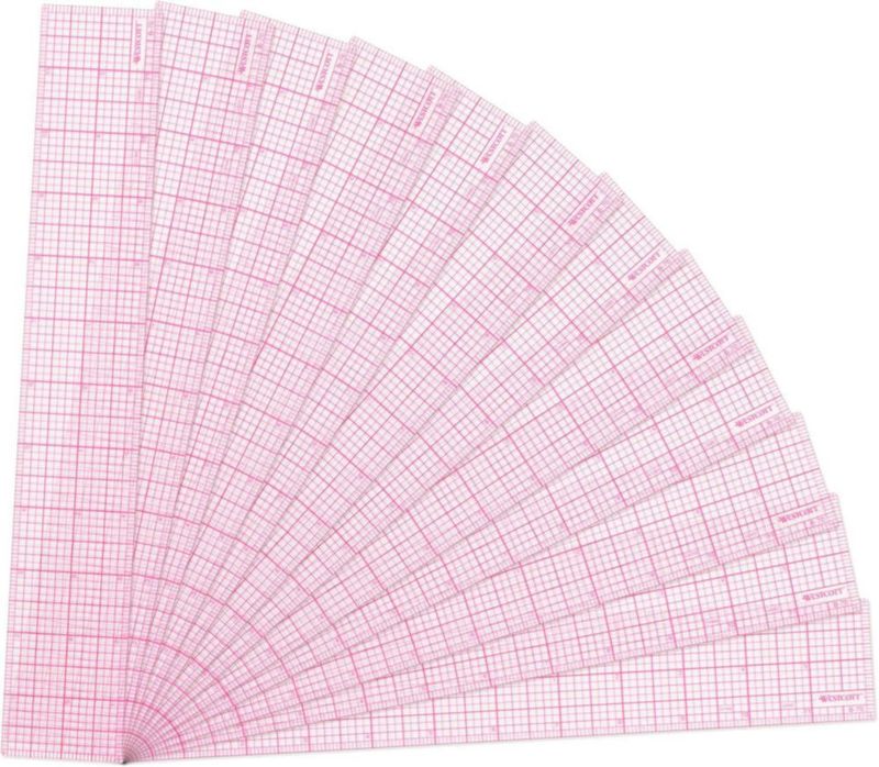 Regla Westcott 30 cm de cuadrícula paquete de 12 transparente