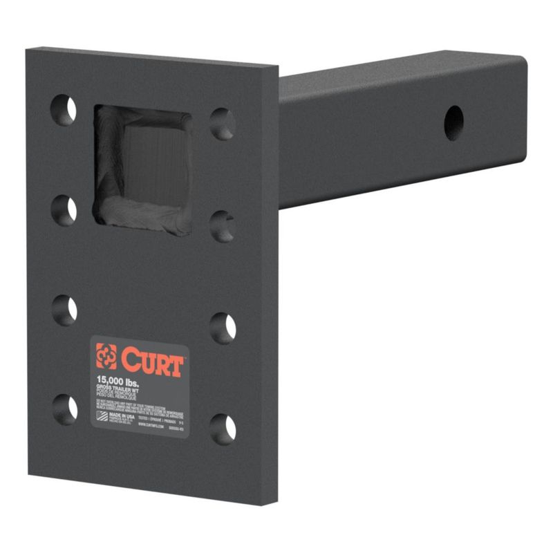 Montaje de pasador CURT 2" 15000 lbs caída de 15 cm negro