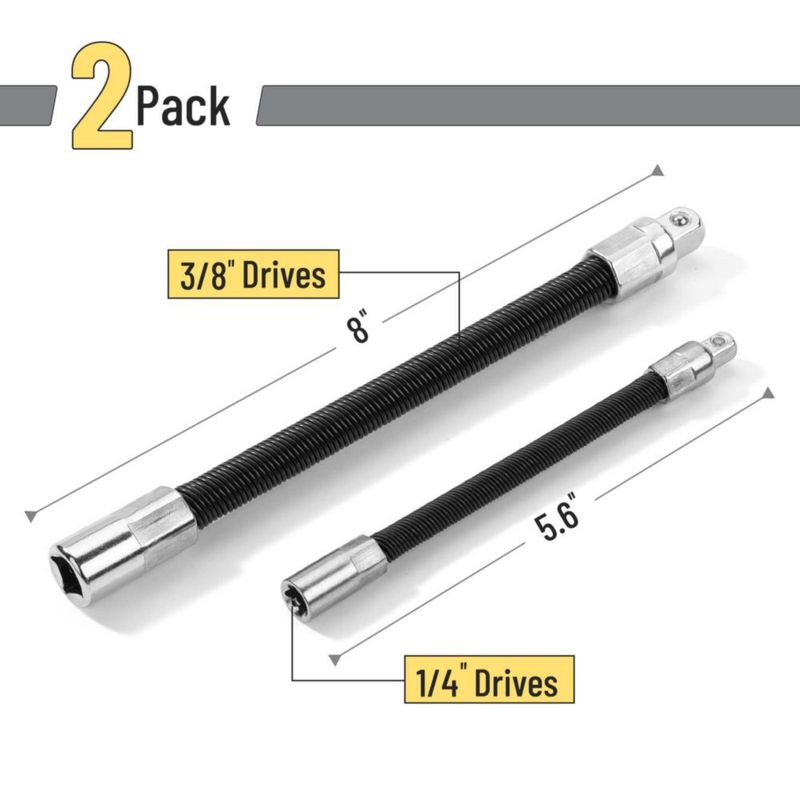 Barra de extensión Bates Choice 20 cm y 14 cm 1/4" y 3/8"