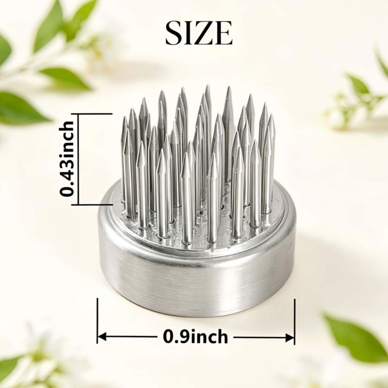 Set de 12 Soportes para Flores Eggone 23 mm Acero Inoxidable