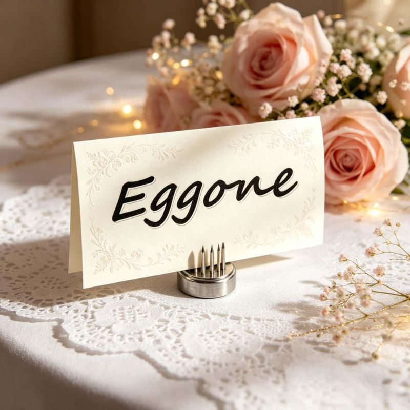 Set de 12 Soportes para Flores Eggone 23 mm Acero Inoxidable