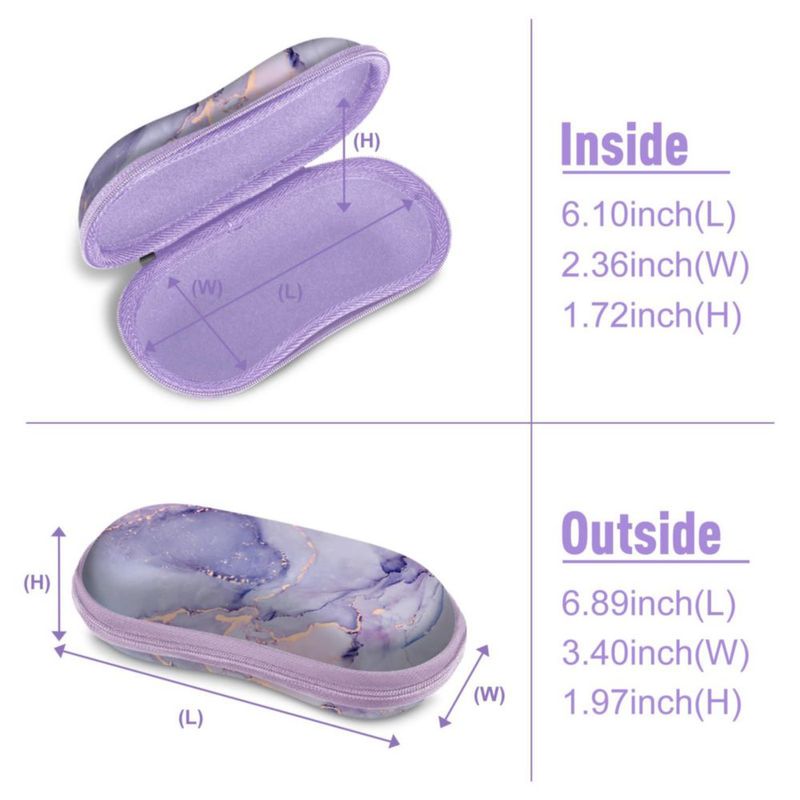 Estuche para gafas de sol FINTIE z-lila marmolado EVA duro