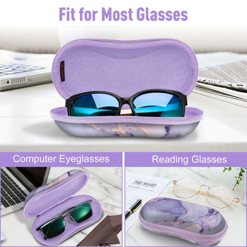 Estuche para gafas de sol FINTIE z-lila marmolado EVA duro