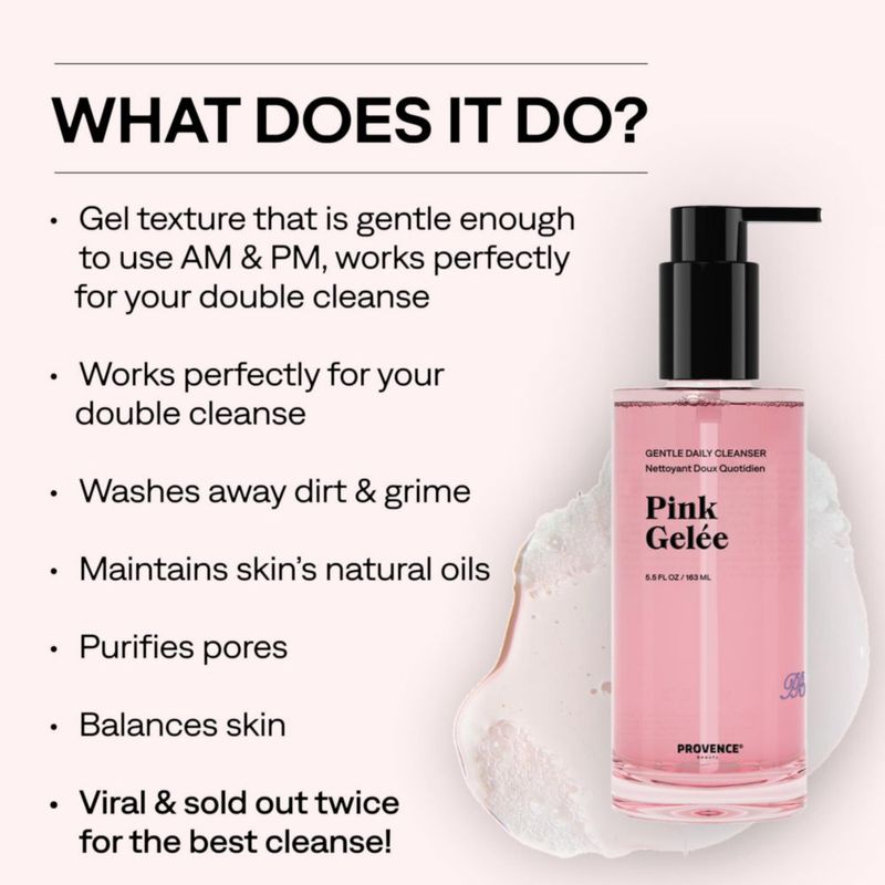 Limpiador Facial Provence Beauty 163 ml Gelée Rosa