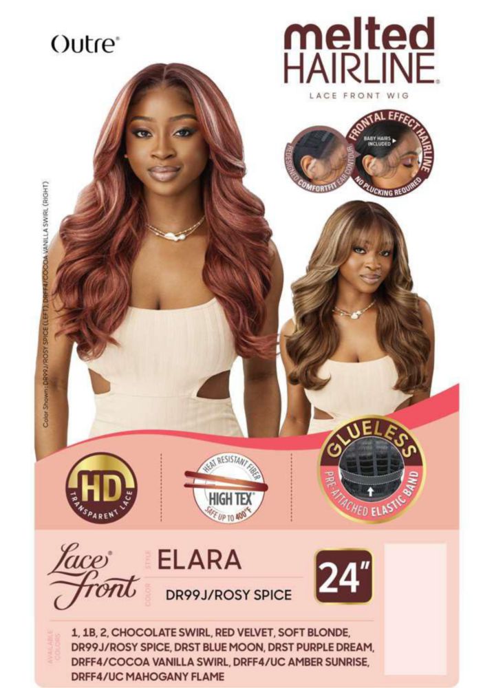 Peluca Outre Elara (CHOCOLATE SWIRL) Frontal de Encaje
