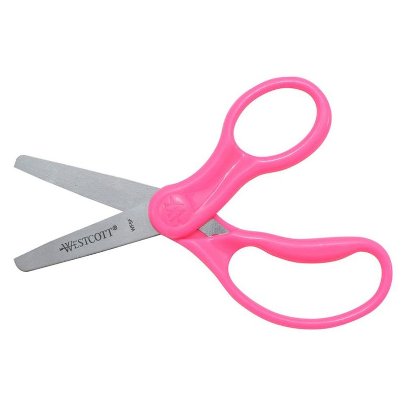 Tijeras Westcott 13 cm Punta Romosa Rosa Neón