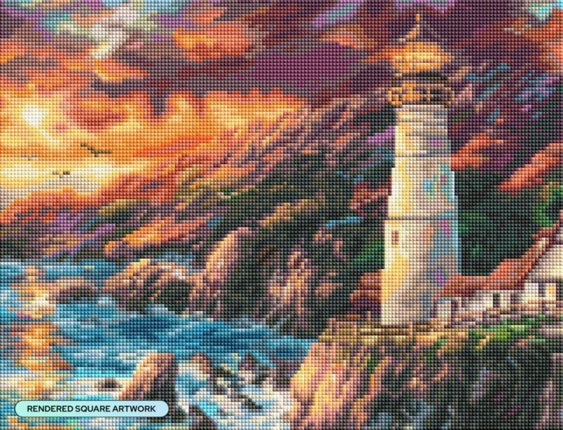 Kit de Pintura con Diamantes DIAMOND ART CLUB Apex of Fate