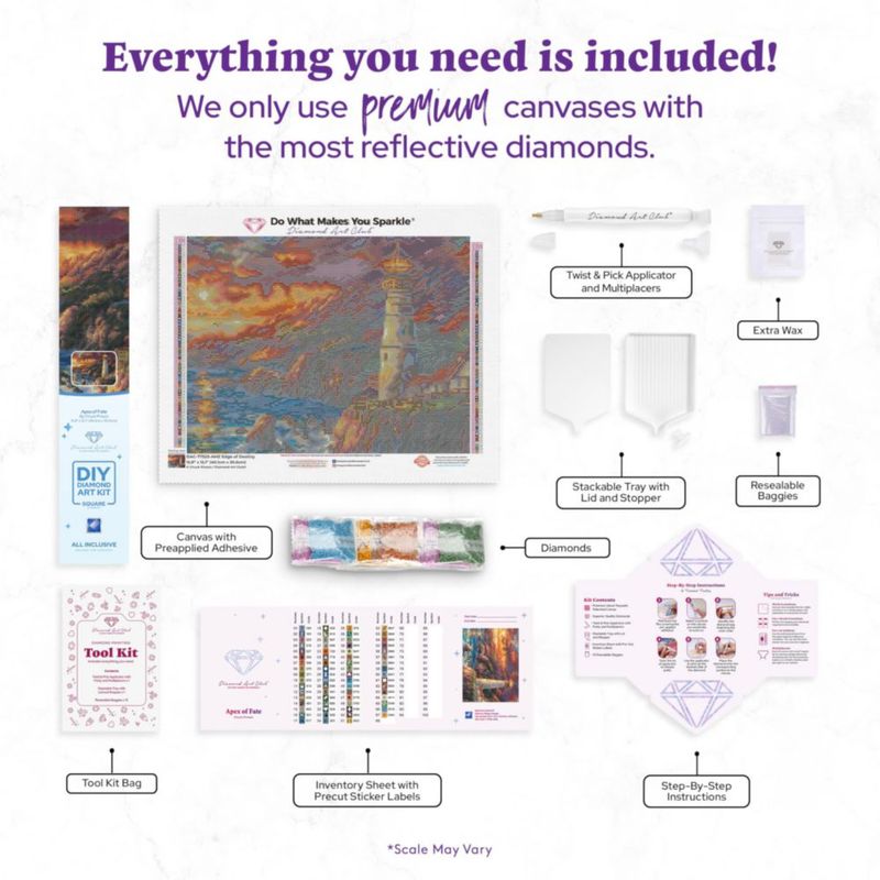 Kit de Pintura con Diamantes DIAMOND ART CLUB Apex of Fate