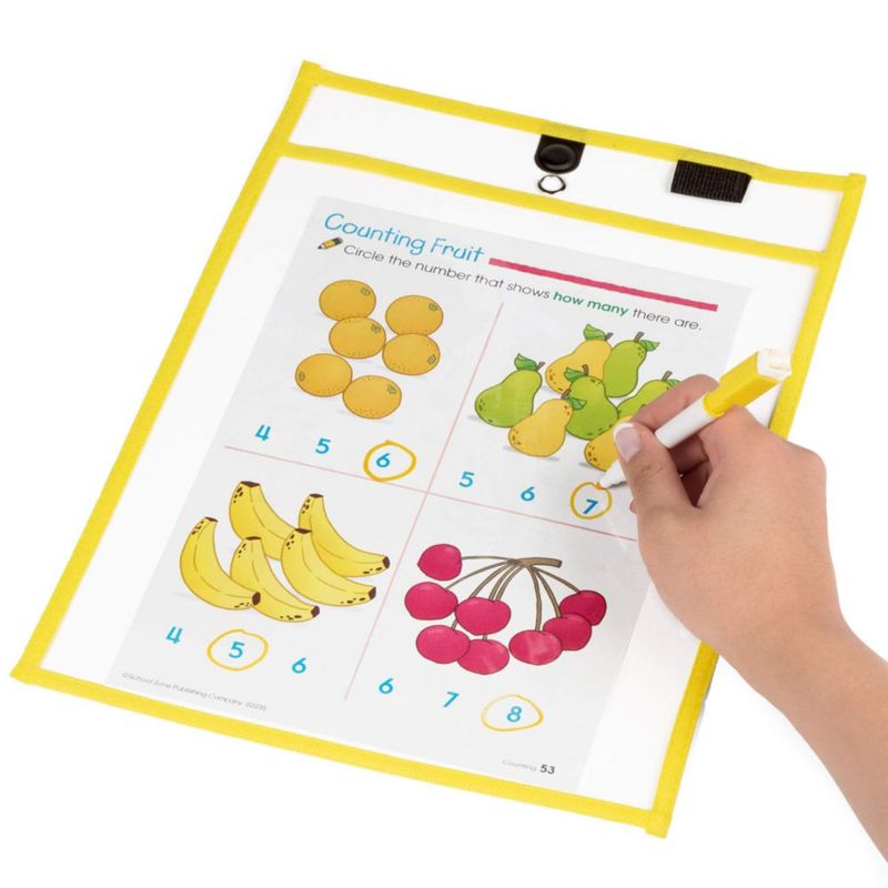 Fundas de borrado en seco Two Point paquete de 6 orientación vertical 25 × 36 cm