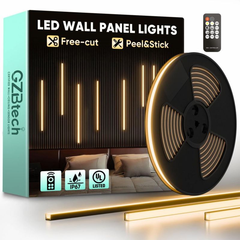 Tira de LED GZBtech 5 m 3000 K regulable e impermeable