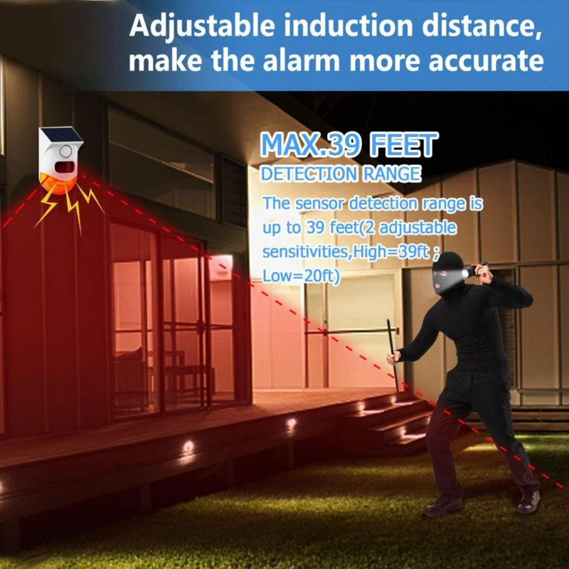 Alarma ChunHee Solar con Sensor de Movimiento Impermeable