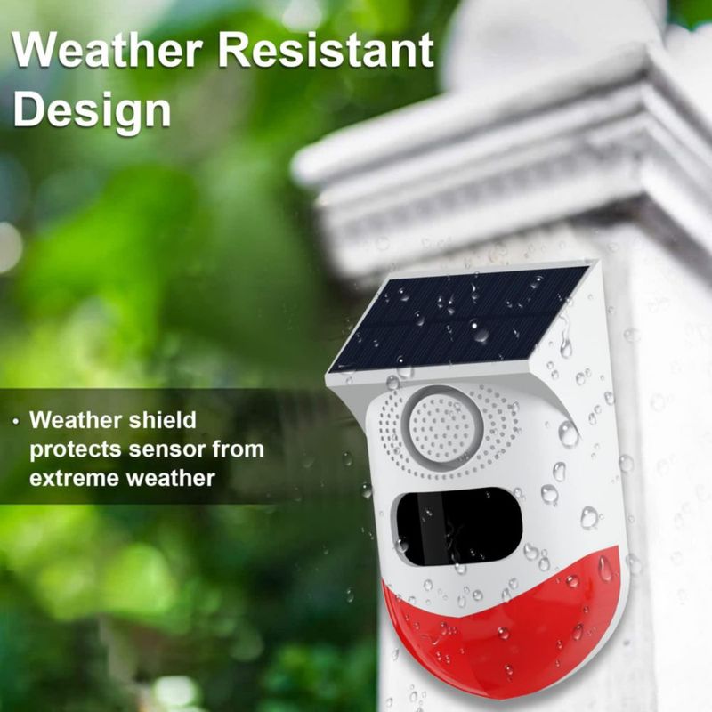 Alarma ChunHee Solar con Sensor de Movimiento Impermeable