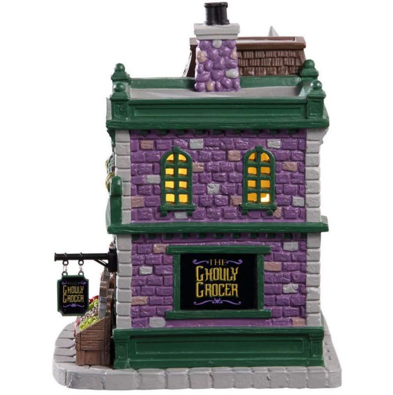 ESCULTURA Lemax Ghouly Grocer #95458 Iluminada