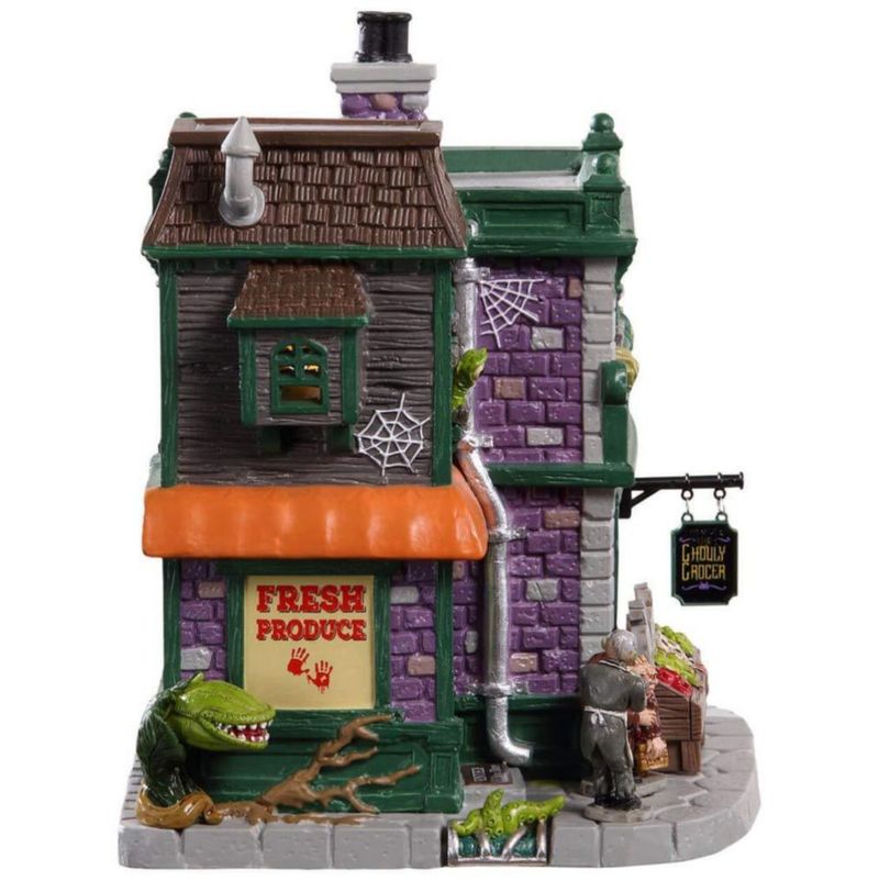 ESCULTURA Lemax Ghouly Grocer #95458 Iluminada