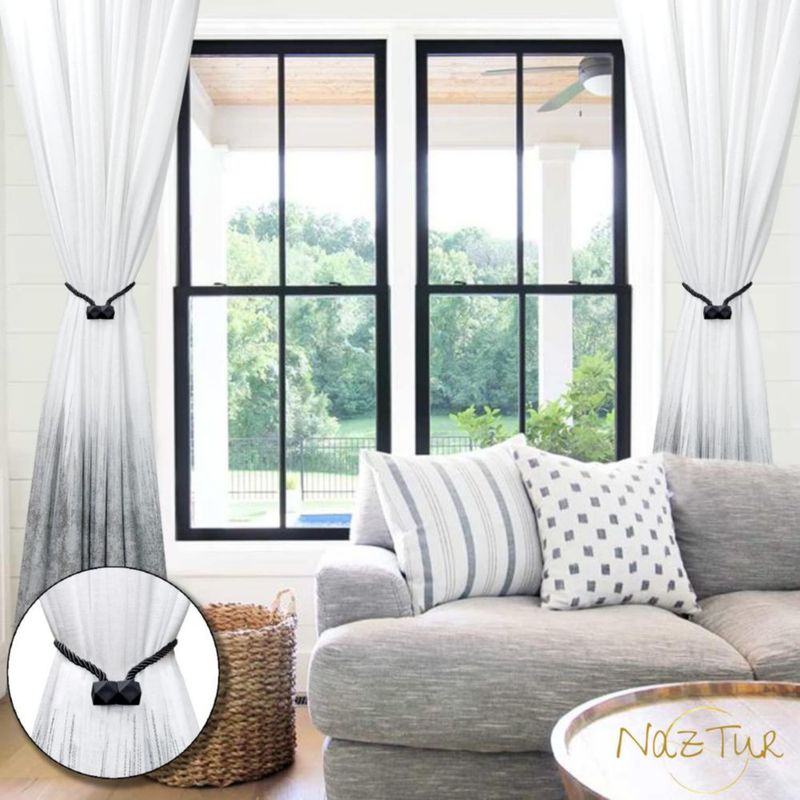 Sujetadores magnéticos para cortinas NazTur 46 cm paquete de 2