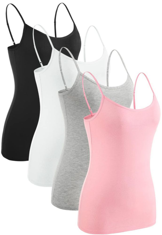Top sin mangas Rosyline L con tirantes ajustables – Pack de 4