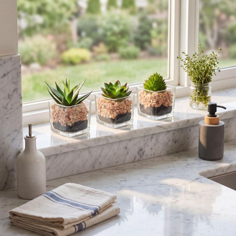 Plantas artificiales Briful 10‑13 cm juego de 3