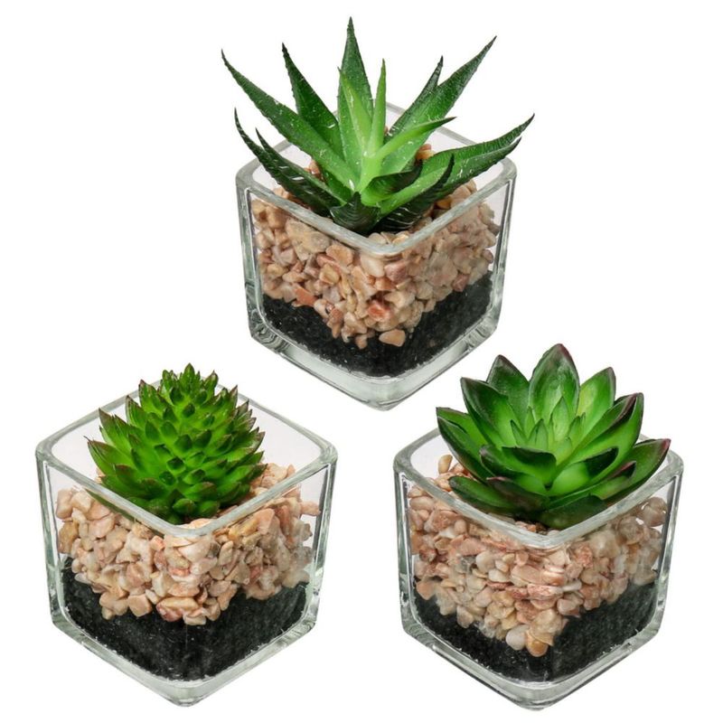 Plantas artificiales Briful 10‑13 cm juego de 3