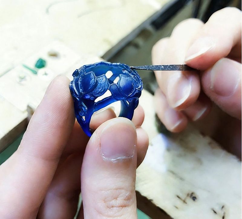 Cera de Modelado Qaoatlinmen 6 pzas Tubos Azules para Anillos 145 cm
