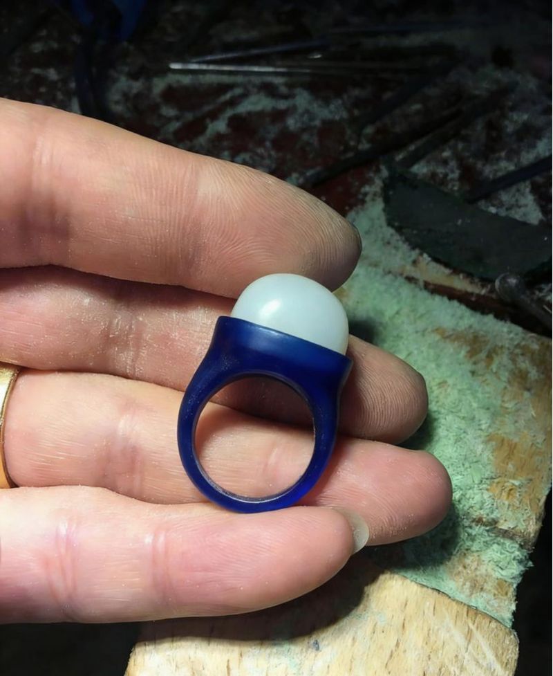 Cera de Modelado Qaoatlinmen 6 pzas Tubos Azules para Anillos 145 cm