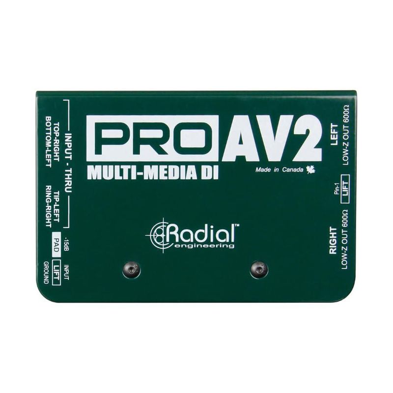 Caja Directa Estéreo Pasiva Radial ProAV2 – Liquid Audio