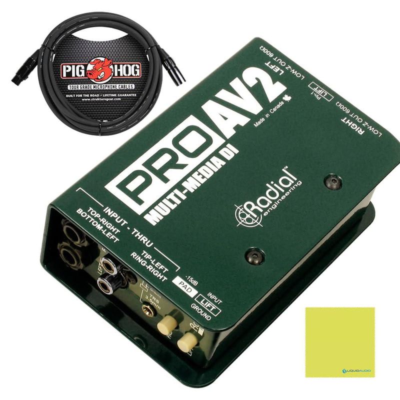 Caja Directa Estéreo Pasiva Radial ProAV2 – Liquid Audio